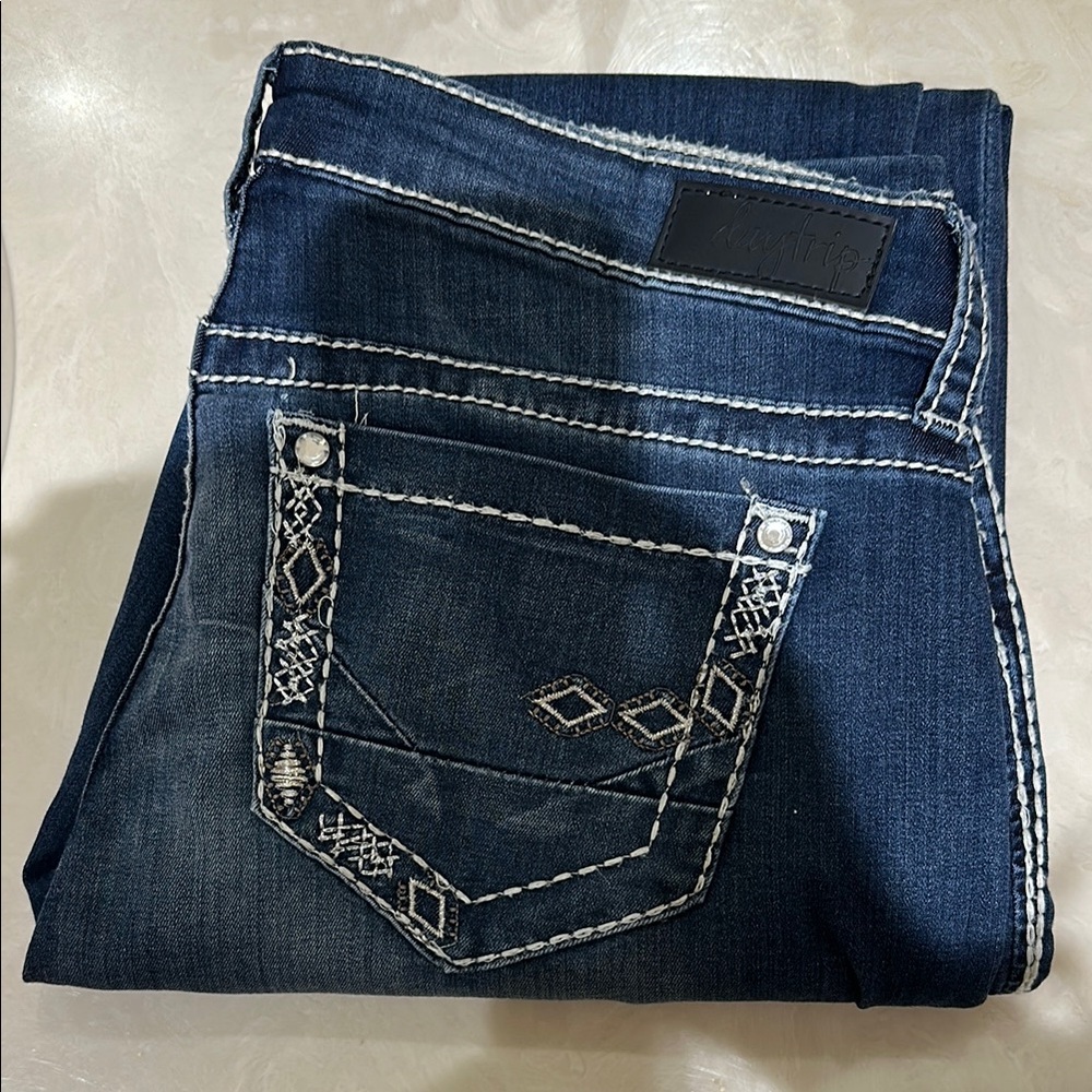Daytrip Blue Skinny Jeans Classic Fit - Picture 8 of 8